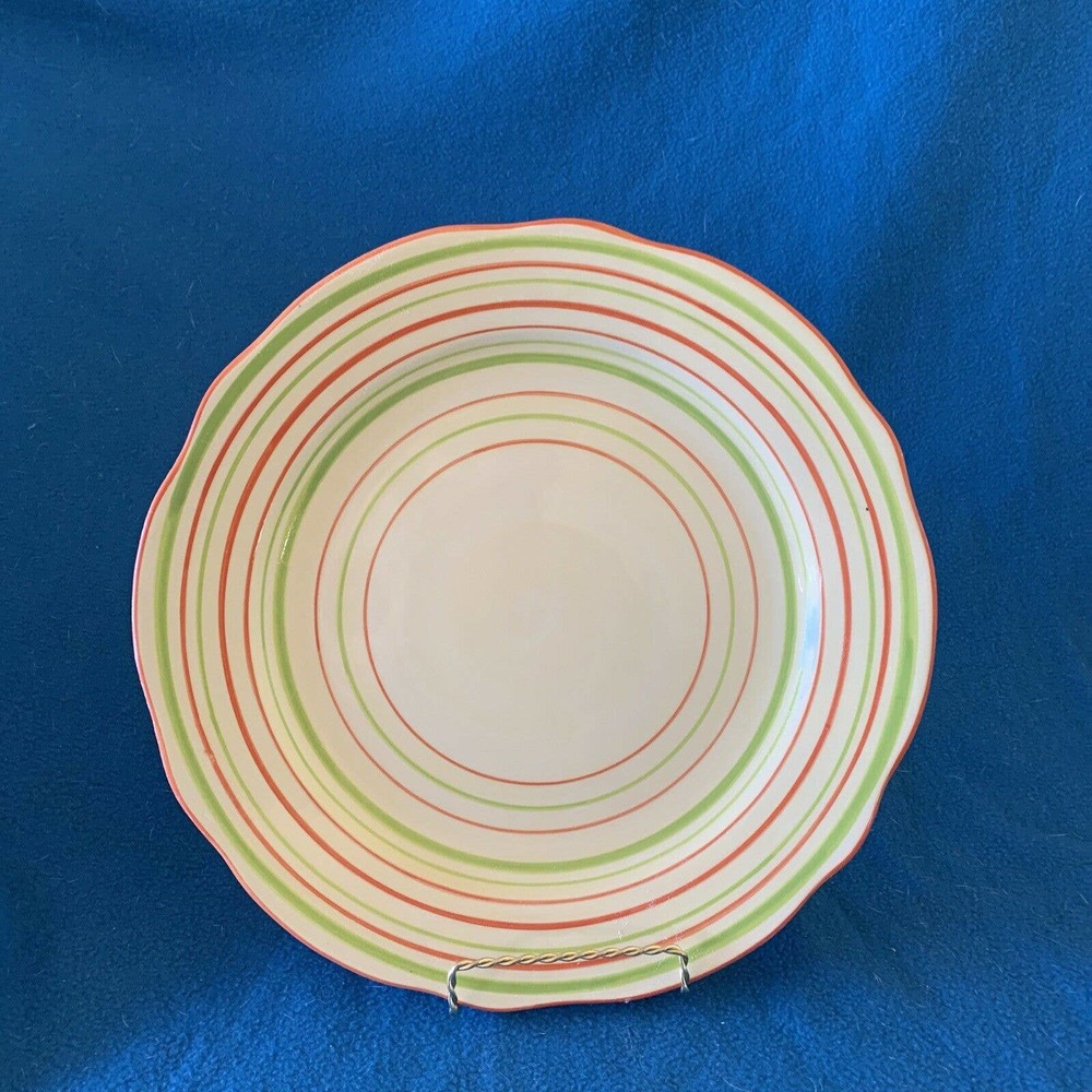 Harry & David striped plate